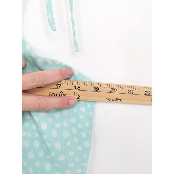 GB Green Polka Dot Slip Dress Large Y2K 90s Mini - Picture 10 of 12